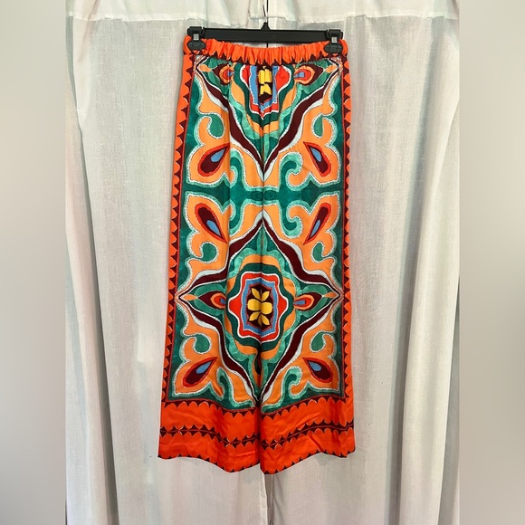 NWT Zara Flowy Printed Pants - Picture 3 of 5
